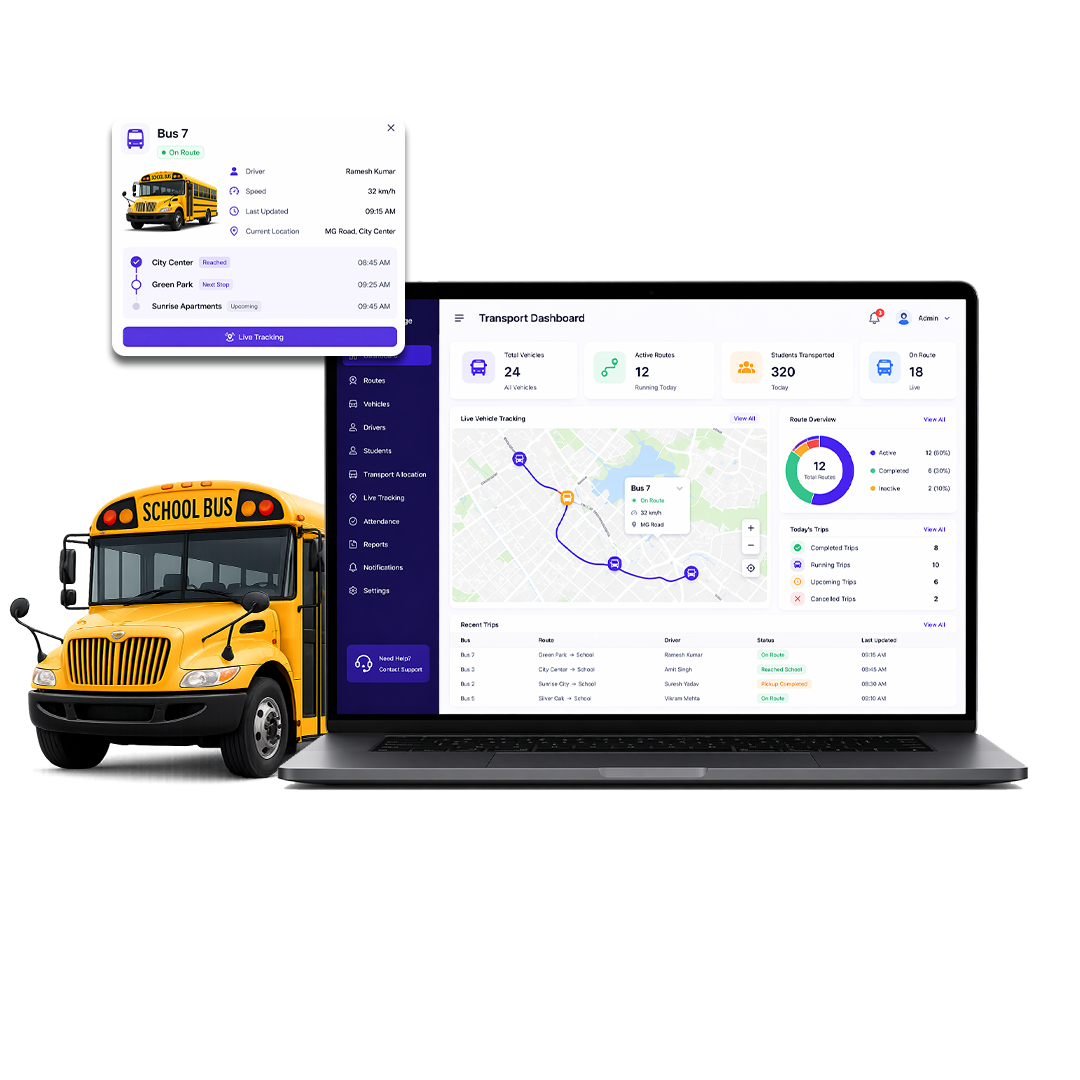 school transport management software